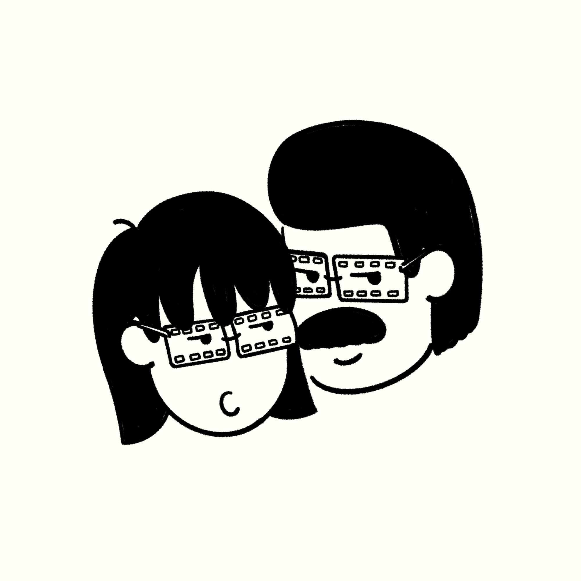 Illustration Analog Dealer Analog Glasses