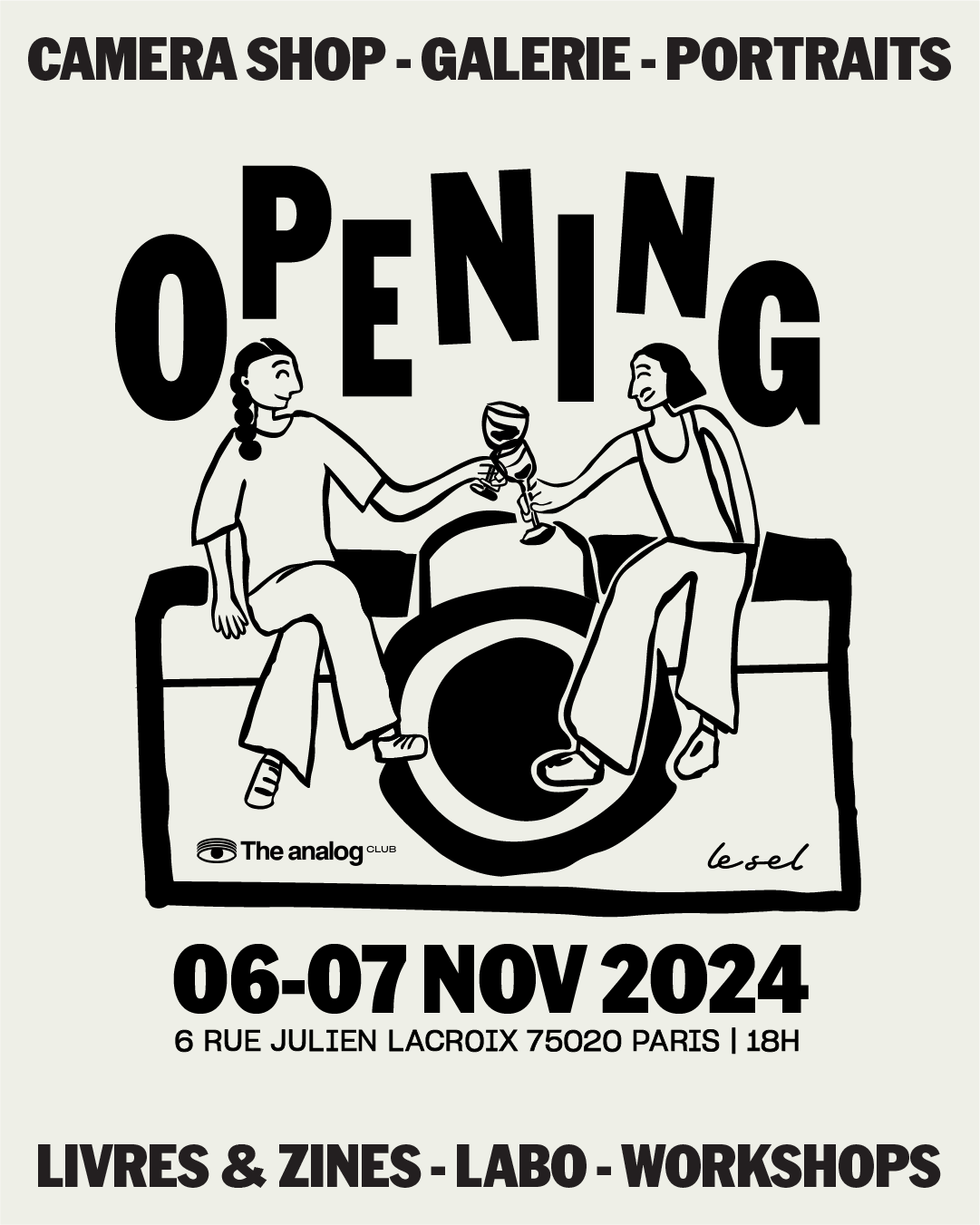 Ouverture du shop | The Analog Club | Poster