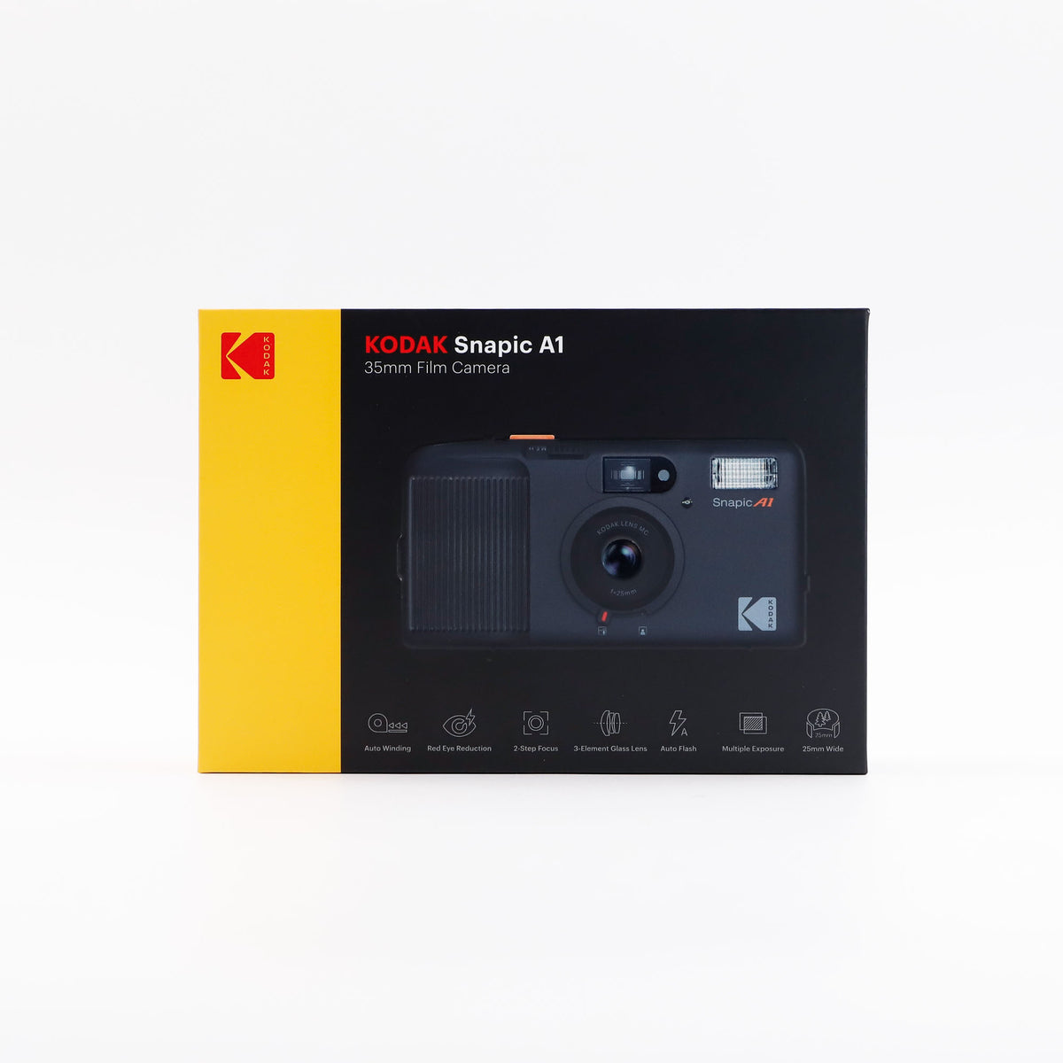 Kodak Snapic A1 Analog Film Reusable Camera, Rhino Grey, in its box
