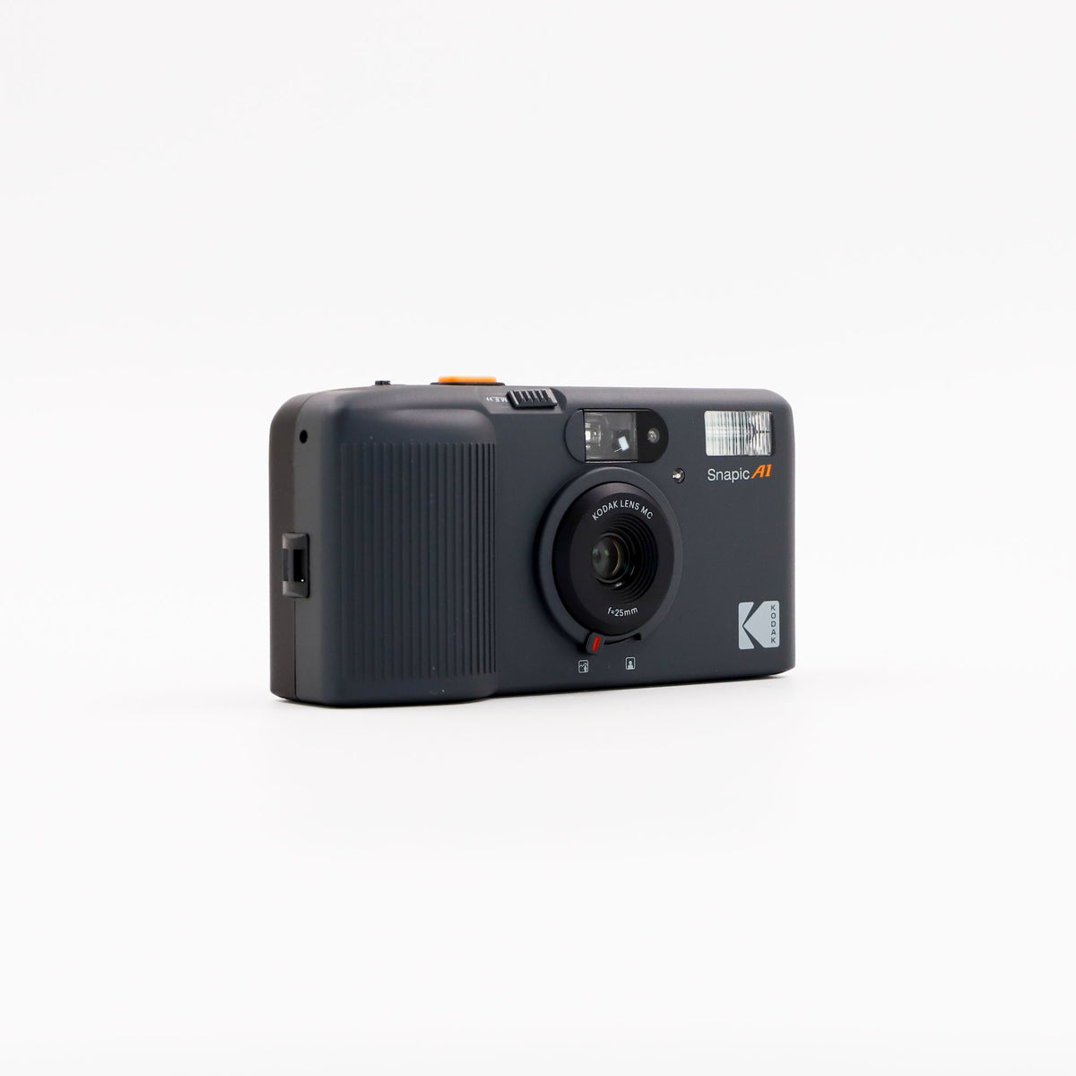 Kodak Snapic A1 Analog Film Reusable Camera, Rhino Grey, right three-quarter view